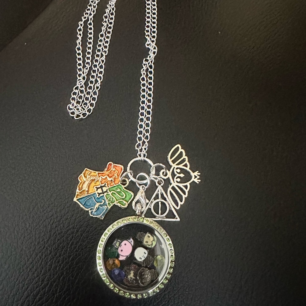 Harry Potter Stainless Steel Floating Locket Necklace